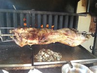 IMG 0316  Back at the gìte, a méchoui