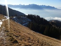 20161227 140246  A skiff of snow on N-facing slopes