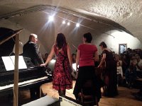 20161203 184035  In the evening a concert in a cave in Chêne