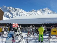 20160205 131033  Weisshorn from the front of the restaurant at Sorebois