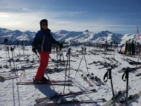 20160217 130936  David pushing back from a quick lunch.