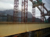 20160110 090213  10 Jan - a new rail bridge near St-Maurice
