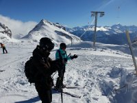 20160123 114941  Nico and Carole Bonvin beneath a dysfunctional T bar