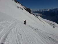 20160123 123129  Bri on the slopes of Mont Bonvin