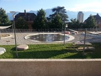 20160707 192556  the newly refurbished Denner park in Planches awaits Val