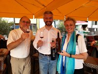 20160726 191513  26 July - wine tasting at le Majestic with a vintner who also knows Noé