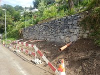 20160731 110039  31 July - the retaining wall completed within two weeks time!