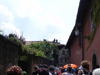 DSCN6796  Once released one follow the heavy yellow fabric through the town.