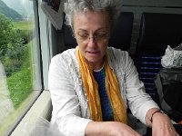 DSCN6922  Making meals on the train is an integral part of our travel