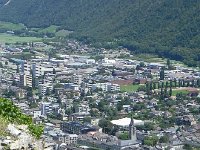 DSCN7121  Down into the vineyards with Martigny below