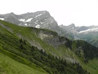 DSCN7184  Grand Muveran and the route we followed on the left