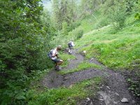 DSCN7192  The steep and slippery trail down to Solalex