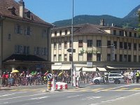 20160720 143211  Hours later, I caught up the Tour again in Aigle