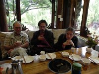 DSCN6551  Lunch break as rain falls gently outside