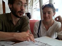 20160609 105751  Austin explaining his paper-based organizational system