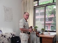 DSCN6439  Packing for the mid-day departure to Lijiang