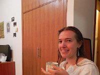 DSCN6441  Nikki and her morning coffee