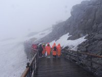 DSCN6727  The crowds decked out in loaner parkas