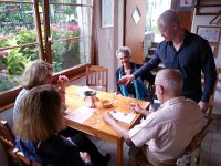 20160625 165551  Tristan serving us one of the many wines he and his family make