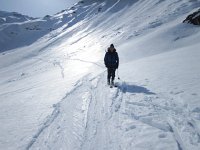 IMG 4641  Another short climb then a long traverse through less-than-fun snow