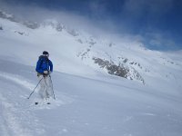 IMG 4670  Over the Col a little fog but great snow!