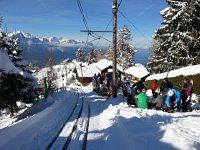 20160309 095816  Waiting and waiting for a train up at Haut de Caux