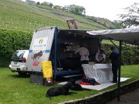 20160514 121208  Meanwhile the dogs wait near the roast beef