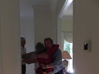 DSCN6359  Paul greets Christine at Mark Heffernan&#39;s house