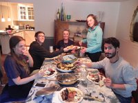 DSCN6335  First night&#39;s dinner at the Stilton Cottage