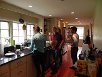 DSCN6354  Helping with lunch clean up before the final visit to the shed