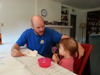 20160528 090812  Saturday morning breakfast with Daddy