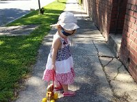 20160529 093521  Out for a stroll with Titine and pony