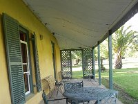 DSCN8048  the front patio where rhinos come to graze at night