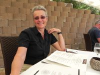 DSCN9000  Christine ready for lunch