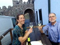 IMG 3335  Erin and I enjoying a glass of wine