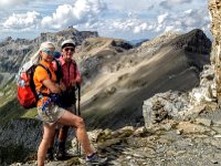 IMG 3302  Sarah and HP in front of tomorrow&#39;s descent