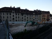 20160909 081315  I left Montreux early in the morning as they were getting to work on the site of Pension Wilhem