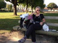 IMG 3109  where we spend an hour talking to Brigitte while waiting for the petit train