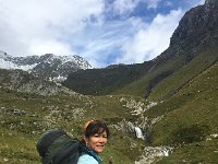 IMG 3998  Maria and waterfall