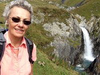 IMG 5642  Christine and waterfall