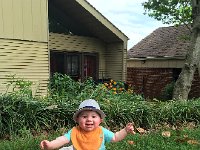 image2  and Liam explores the lawn