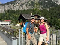 IMG 1998  We celebrated the First of August by meeting Brigitte in the quintessential Swiss village of Kandersteg