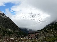 20170812 100154  Almageller Hutte with Mischabel in clouds