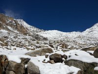 20170812 131934  Weissmies on the left with the arête that we will follow