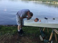IMG 2346  Daniel repairing Sunfish hole