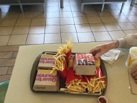 IMG 2381  Four Value Meals as Francis moves on his two cheeseburgers