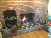 IMG 4739  the fireplace in the family room with real wood