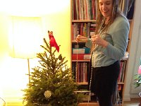 IMG 0070  Nikki and Woody working on the tree