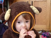 IMG 4146  Little moose having some banana bread