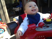 IMG 4221  Laim loves being outside in the Super Coop